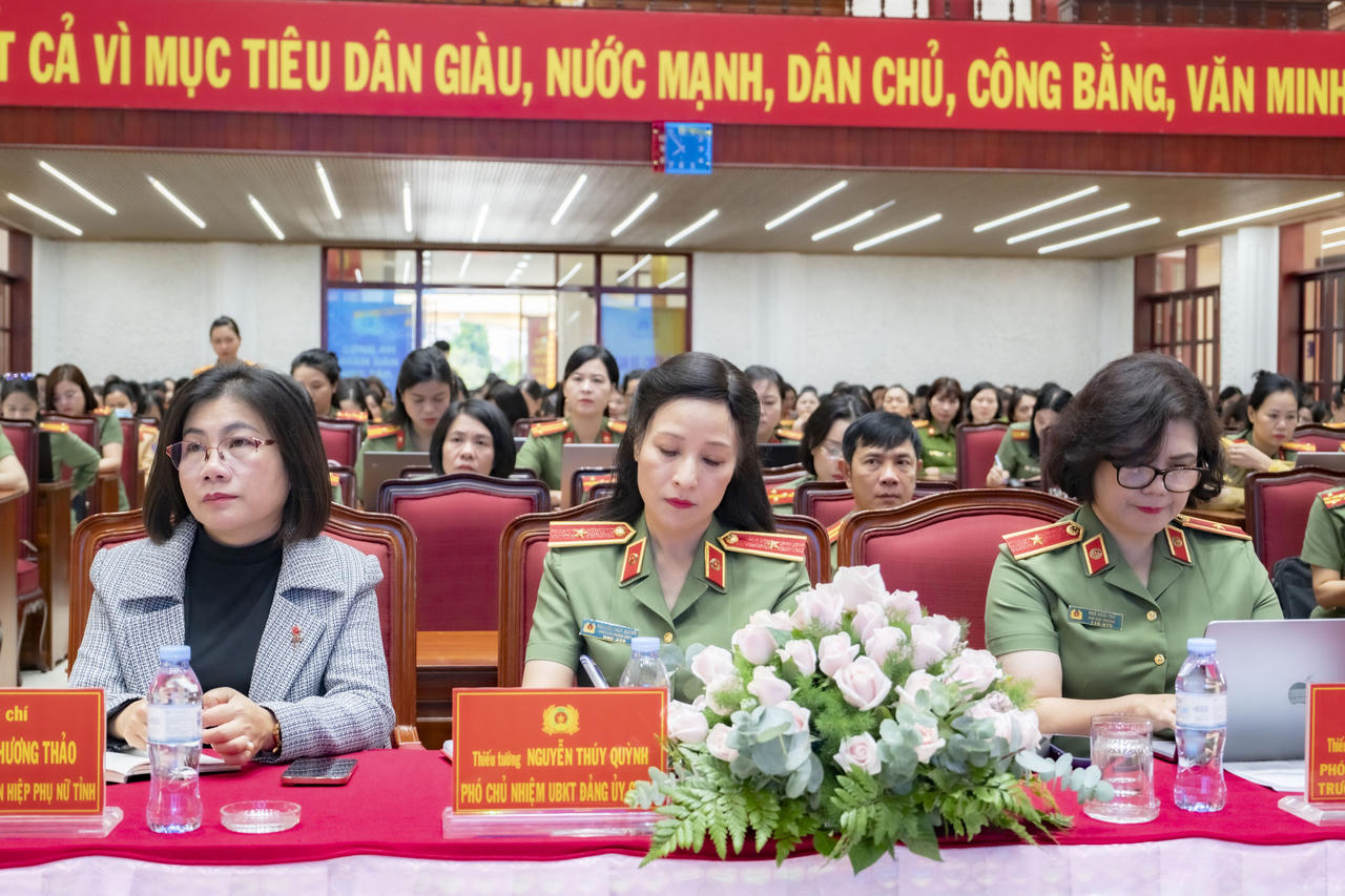 Hội nghị tập huấn là đợt sinh hoạt chính trị sâu rộng, có ý nghĩa quan trọng trong toàn lực lượng phụ nữ CAND.