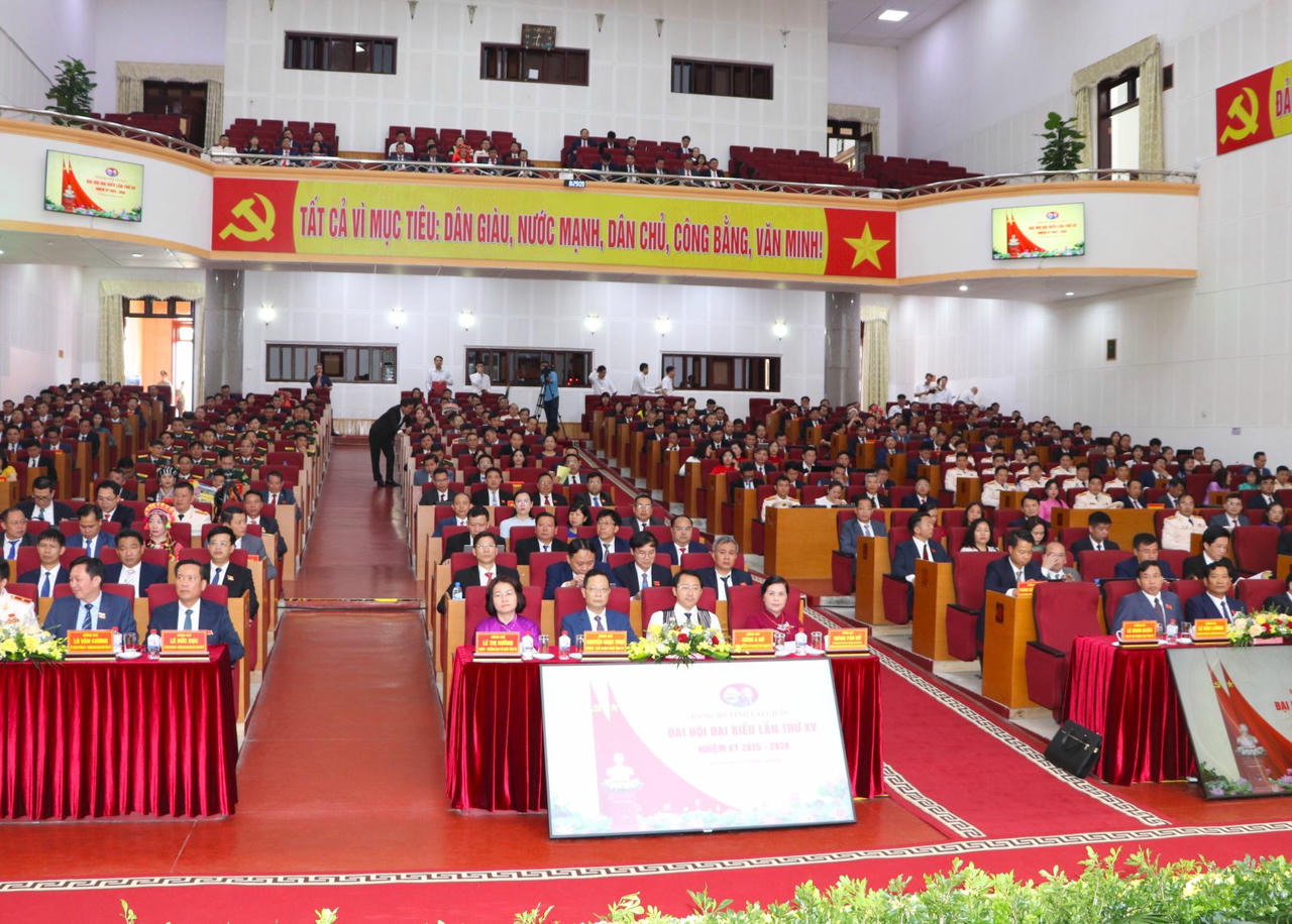 Các đại biểu tham dự Phiên trù bị Đại hội. (Ảnh: laichau.gov)
