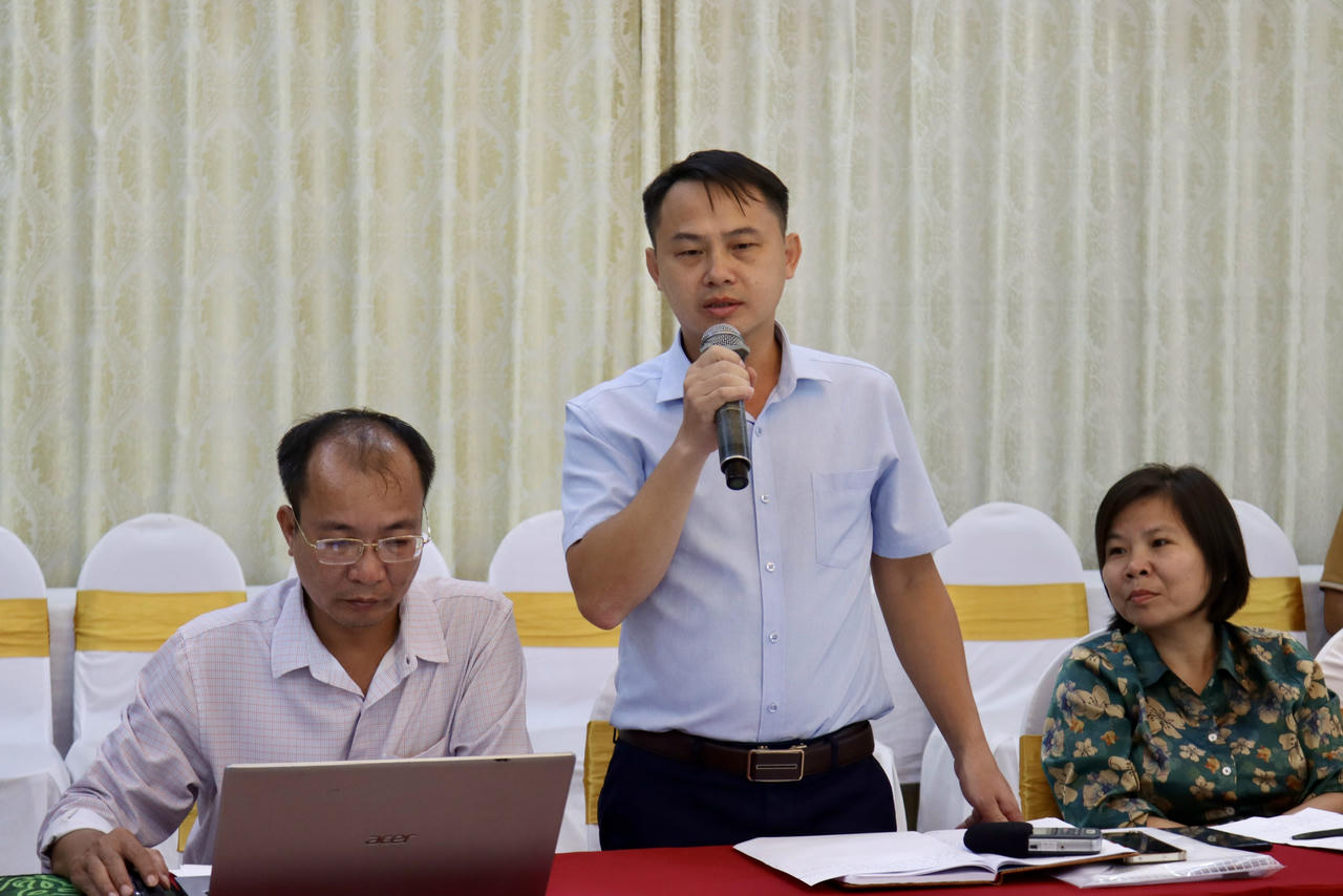 Ông Vừ Bá Thông, Vụ Pháp chế, Bộ Dân tộc và Tôn giáo phát biểu