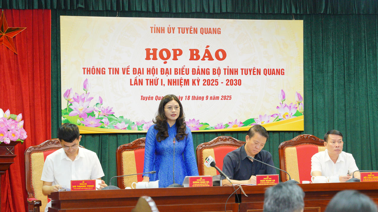 Các phong trào thi đua chào mừng Đại hội tại Tuyên Quang diễn ra sôi nổi. Ảnh: Mạnh Đức