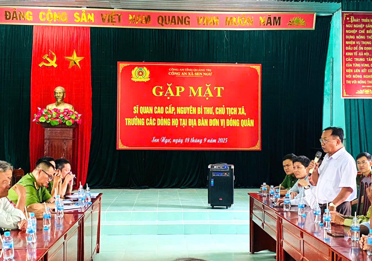 Những ý kiến tâm huyết của sĩ quan cao cấp và trưởng các dòng họ đóng góp cho công tác bảo đảm an ninh ở cơ sở.