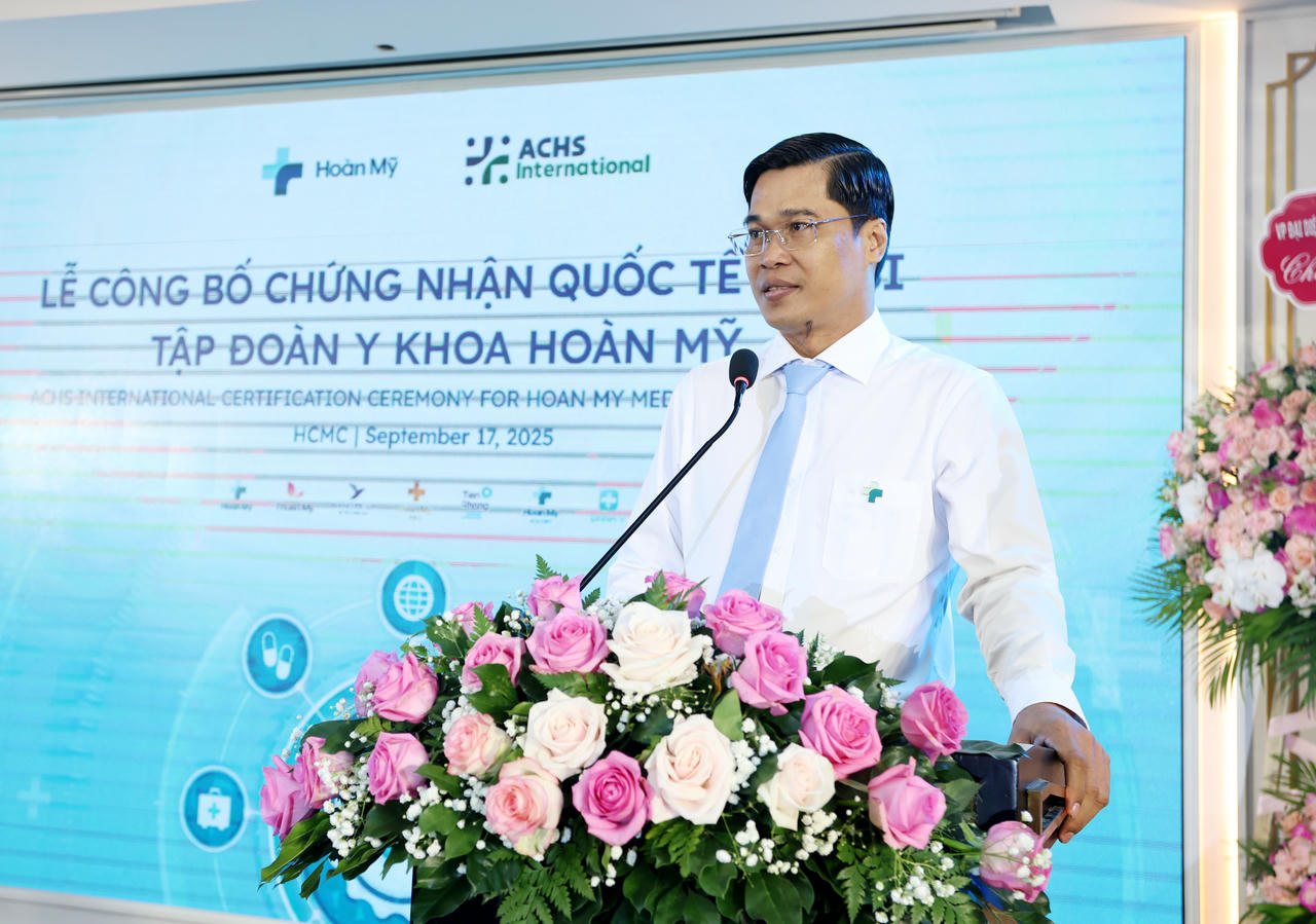 ThS. Bùi Chí Tình - Phó Giám đốc Sở Y tế TP Hồ Chí Minh chia sẻ tại buổi công bố.