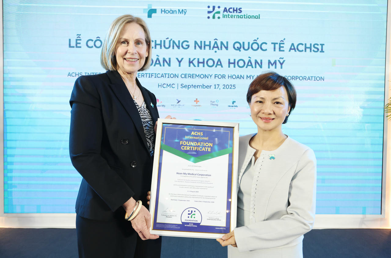 Tập đoàn y khoa Hoàn Mỹ đạt chứng nhận quốc tế ACHSI toàn hệ thống