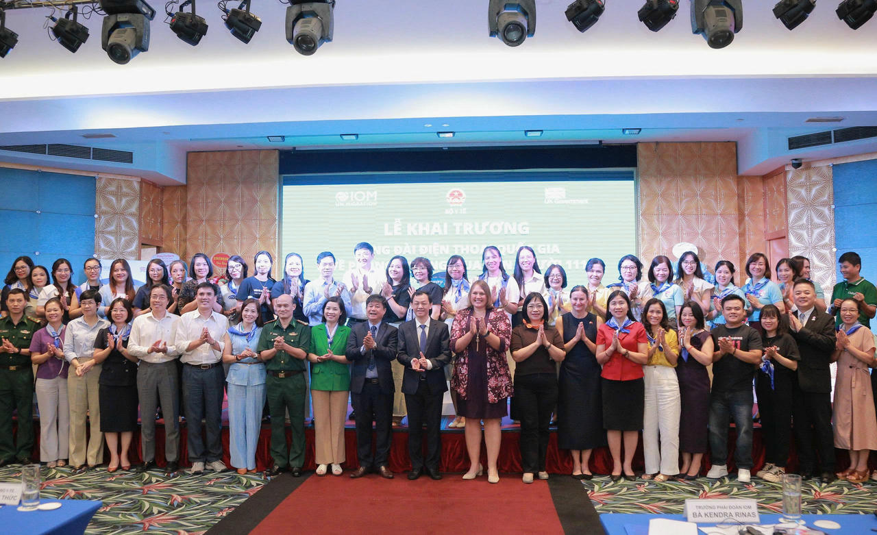 Lễ khai trương Tổng đài điện thoại quốc gia về phòng, chống mua bán người 111
