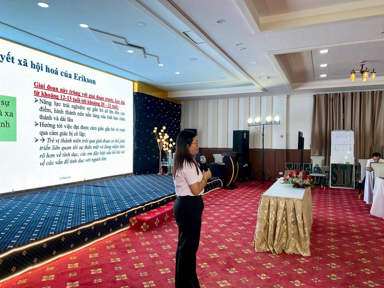 Giảng viên Nguyễn Ngọc Lan tại Hội nghị