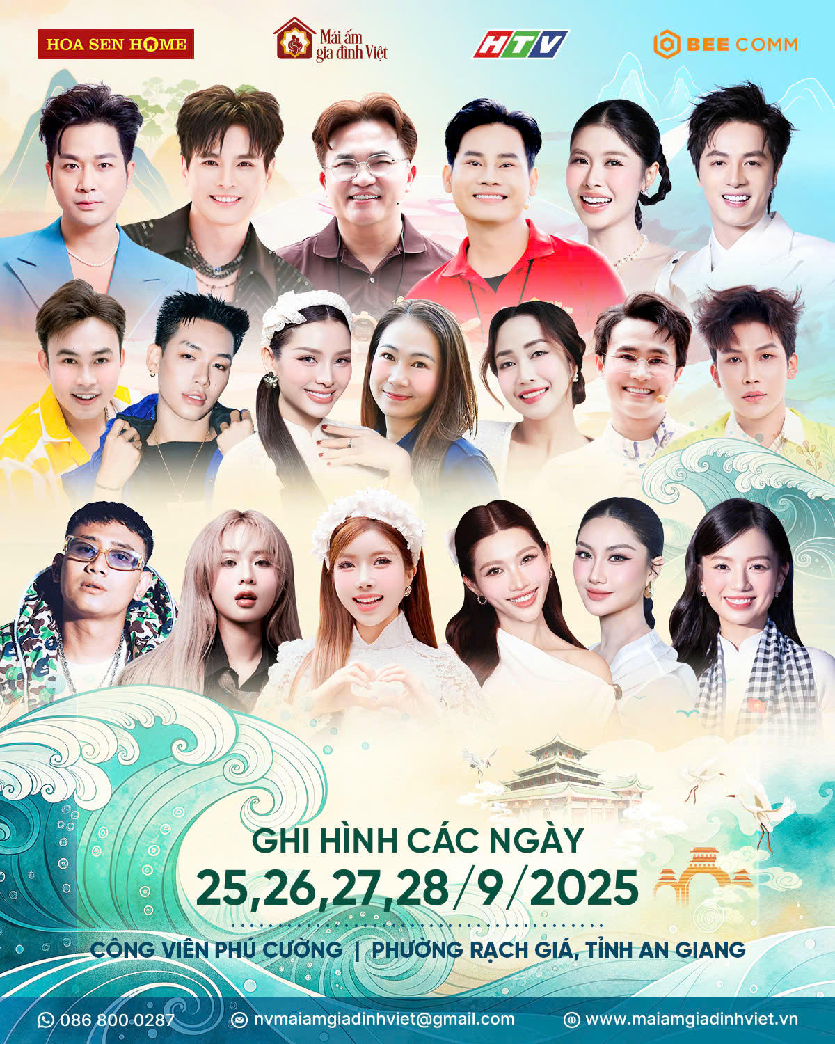 Lâm Hùng, Quách Tuấn Du xúc động trở lại quê hương cùng “Mái ấm gia đình Việt”