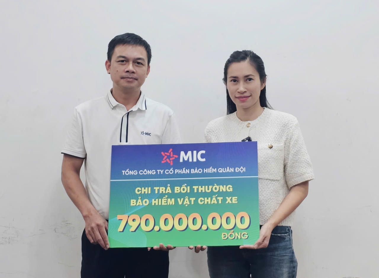 Bảo hiểm Quân đội chi trả bồi thường bảo hiểm vật chất xe 790 triệu đồng cho xe bị ngập nước