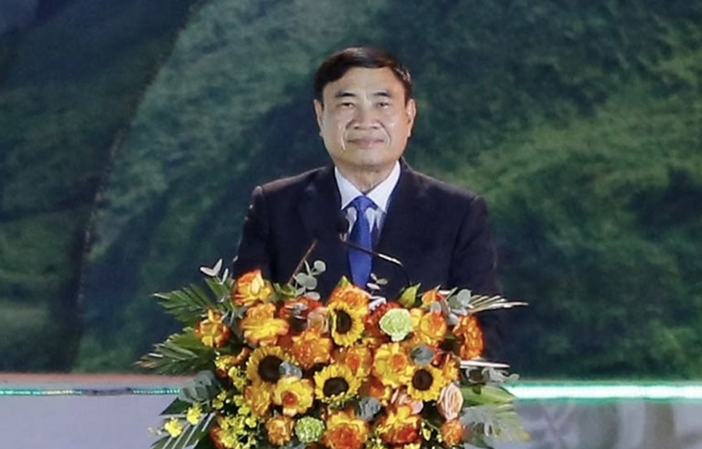 Bí thư Tỉnh ủy Điện Biên Trần Quốc Cường phát biểu khai mạc Festival Tinh hoa Tây Bắc - Điện Biên năm 2025.