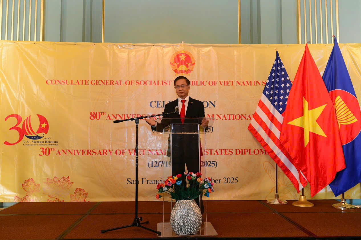 Tổng lãnh sự quán Việt Nam tại San Francisco tổ chức Lễ kỷ niệm 80 năm Quốc khánh Việt Nam