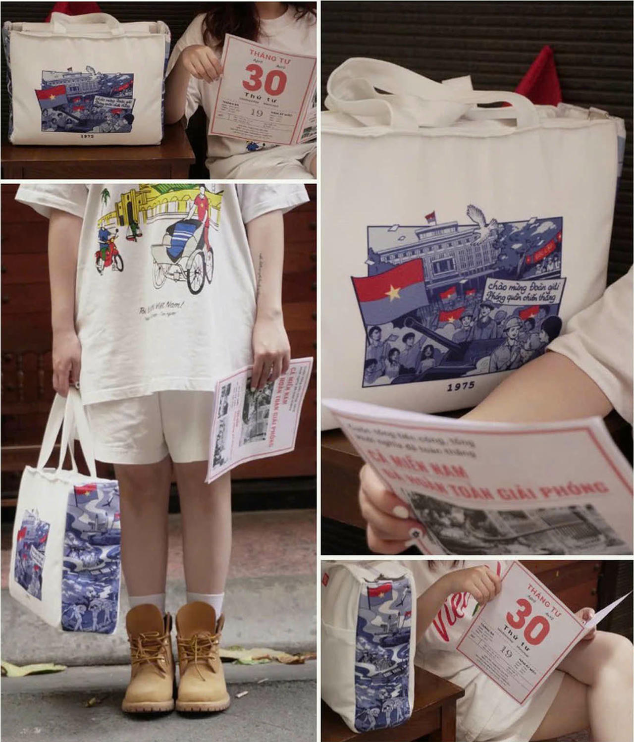 Bộ sưu tập “Nước Việt Nam của người Việt Nam” đưa những “địa chỉ đỏ” vào tranh vẽ. (Nguồn: Trương Thành Nam)