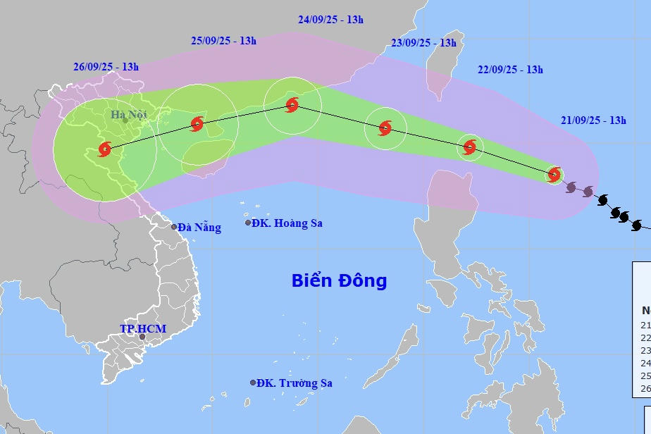 Tối mai, bão Ragasa sẽ đi vào Biển Đông