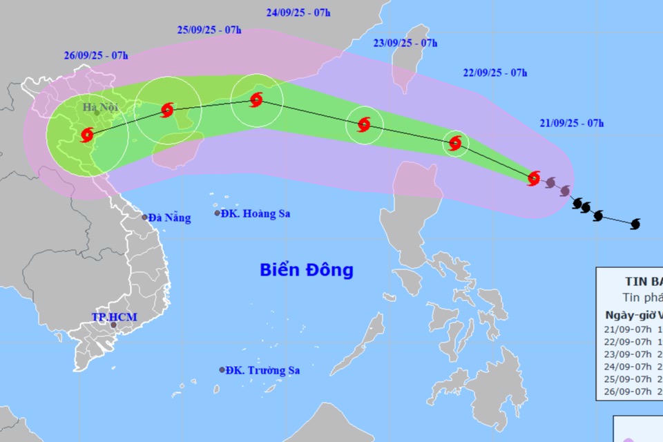 Cập nhật mới nhất bão Ragasa