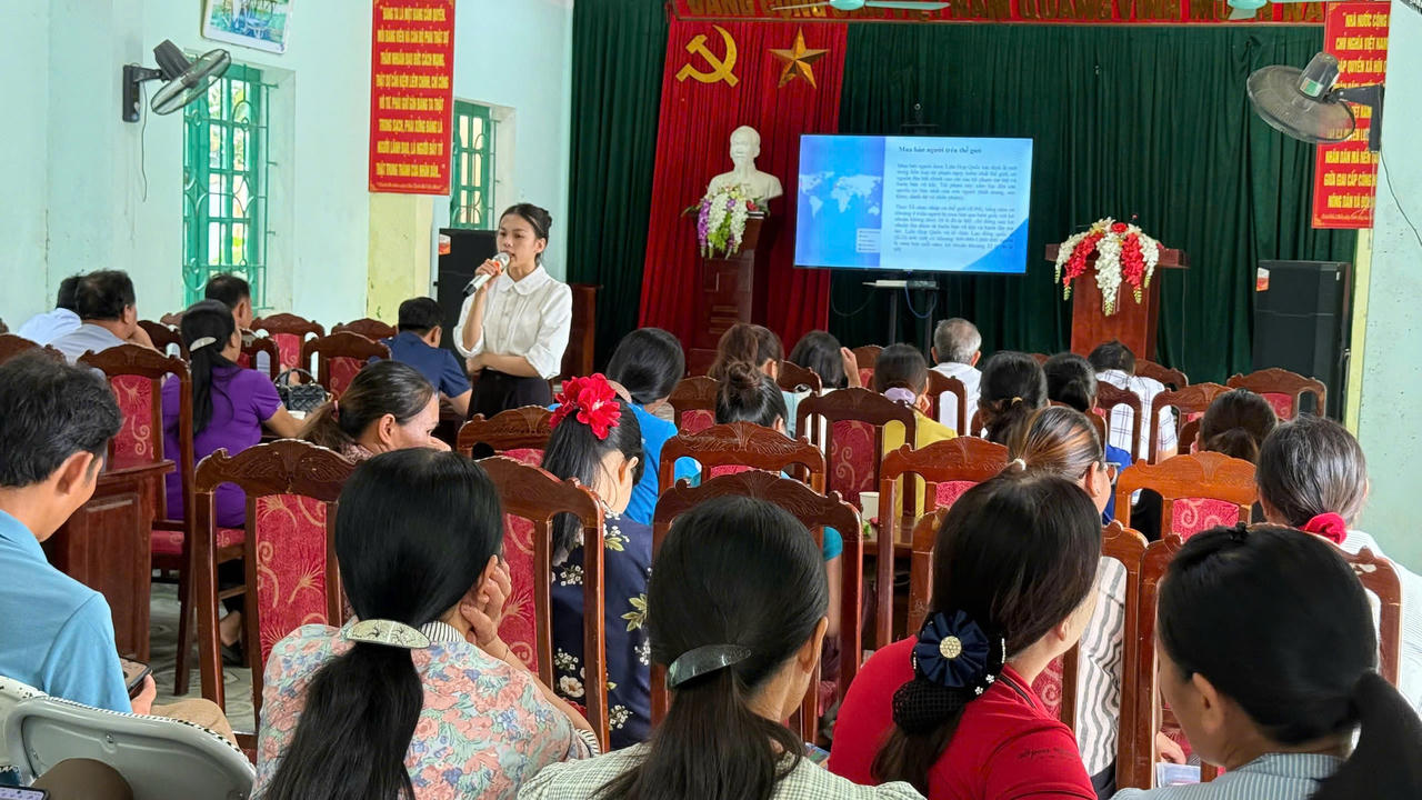 Sở Tư pháp tỉnh Thái Nguyên tuyên truyền phổ biến giáo dục pháp luật cho người dân xã Thanh Mai
