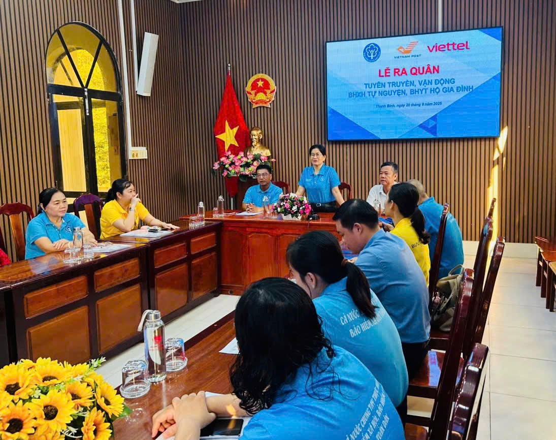 BHXH Đồng Tháp tổ chức lễ ra quân tuyên truyền, vận động người tham gia BHXH tự nguyện, BHYT hộ gia đình