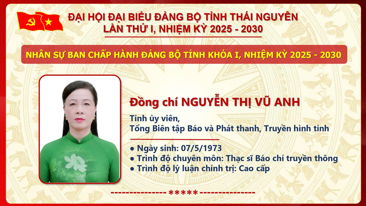 Ông Trịnh Việt Hùng giữ chức Bí thư Tỉnh ủy Thái Nguyên nhiệm kỳ 2025 - 2030