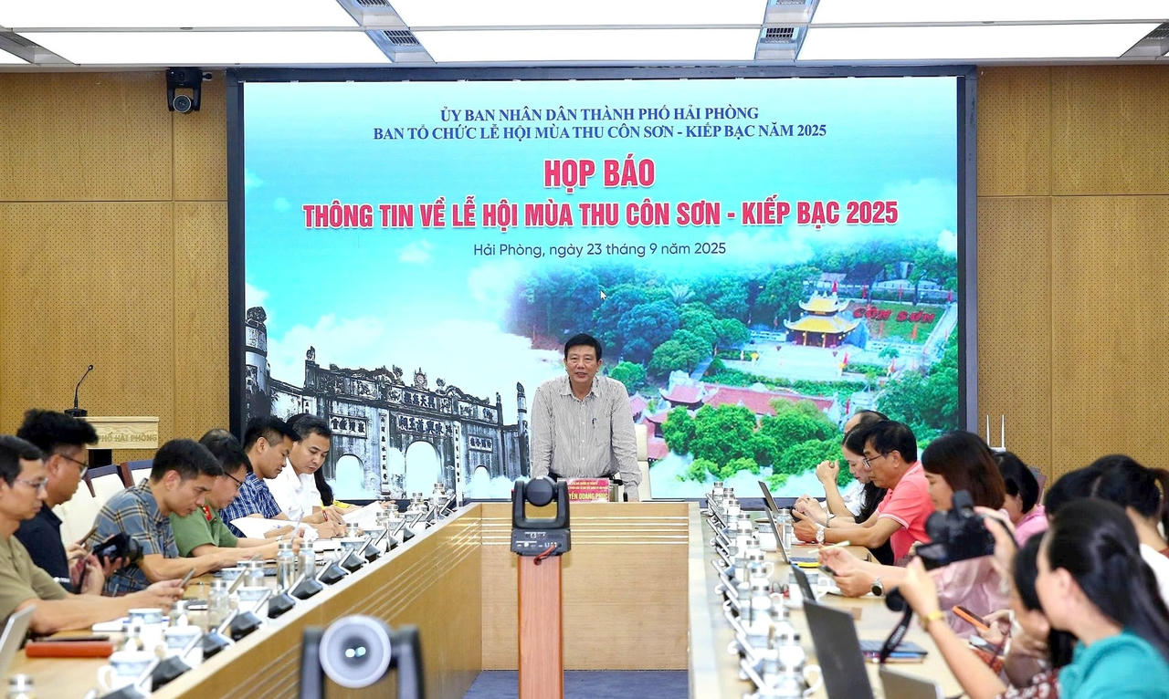  TP Hải Phòng tổ chức họp báo thông tin về Lễ hội mùa Thu Côn Sơn - Kiếp Bạc năm 2025.  