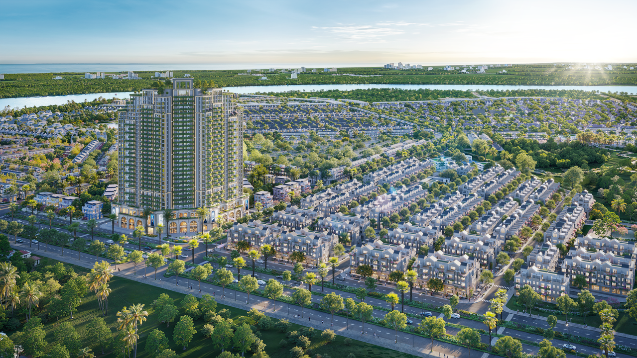 The Campus 2 tiếp giáp đại lộ Nguyễn Sỹ Sách kéo dài có chỉ giới đường đỏ rộng 70m