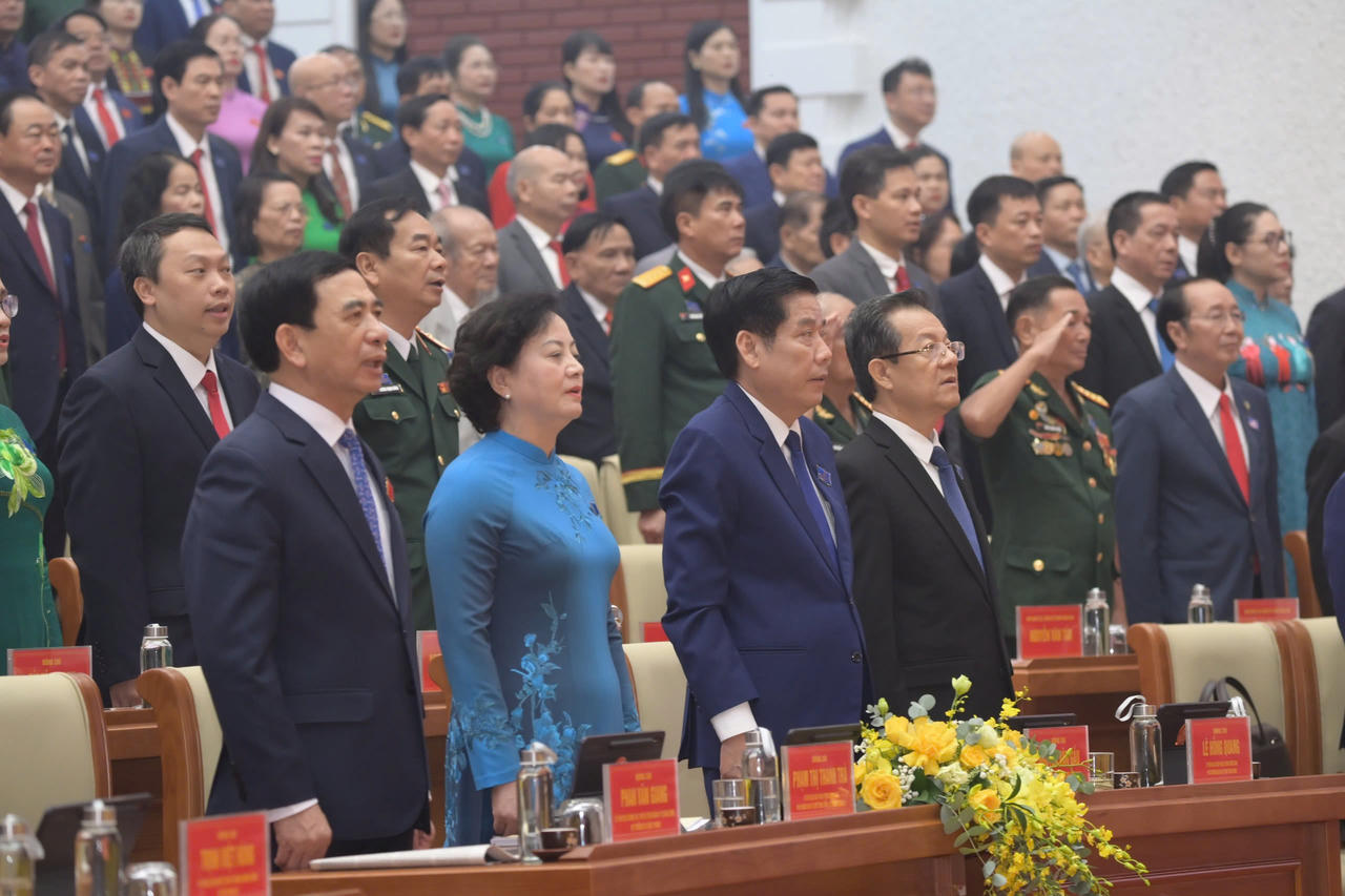 Các đại biểu Trung ương dự Đại hội Đảng bộ tỉnh Thái Nguyên.