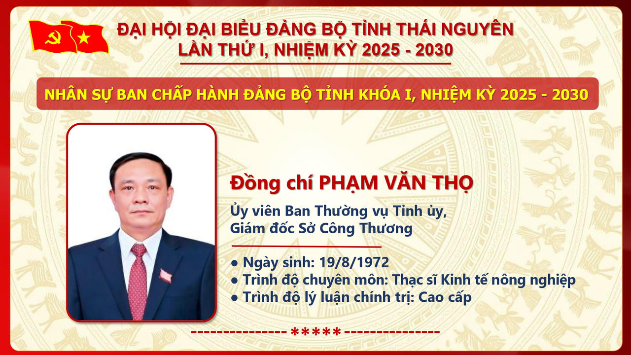 Ông Trịnh Việt Hùng giữ chức Bí thư Tỉnh ủy Thái Nguyên nhiệm kỳ 2025 - 2030
