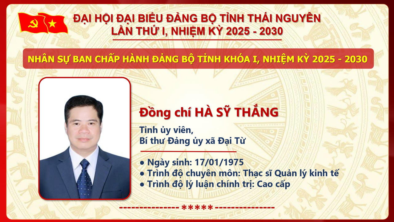 Ông Trịnh Việt Hùng giữ chức Bí thư Tỉnh ủy Thái Nguyên nhiệm kỳ 2025 - 2030