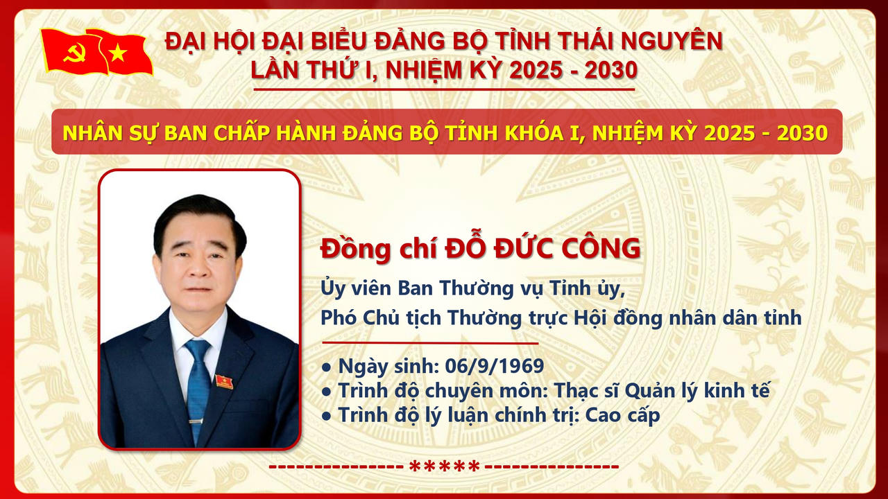 Ông Trịnh Việt Hùng giữ chức Bí thư Tỉnh ủy Thái Nguyên nhiệm kỳ 2025 - 2030