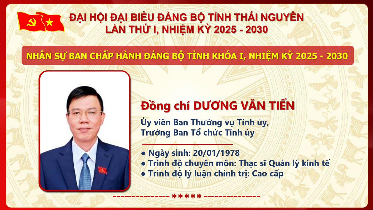 Ông Trịnh Việt Hùng giữ chức Bí thư Tỉnh ủy Thái Nguyên nhiệm kỳ 2025 - 2030