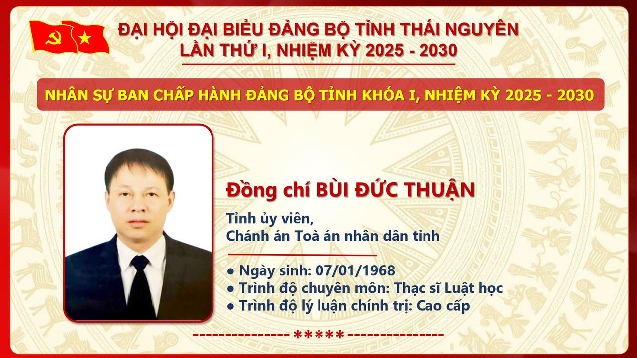 Ông Trịnh Việt Hùng giữ chức Bí thư Tỉnh ủy Thái Nguyên nhiệm kỳ 2025 - 2030