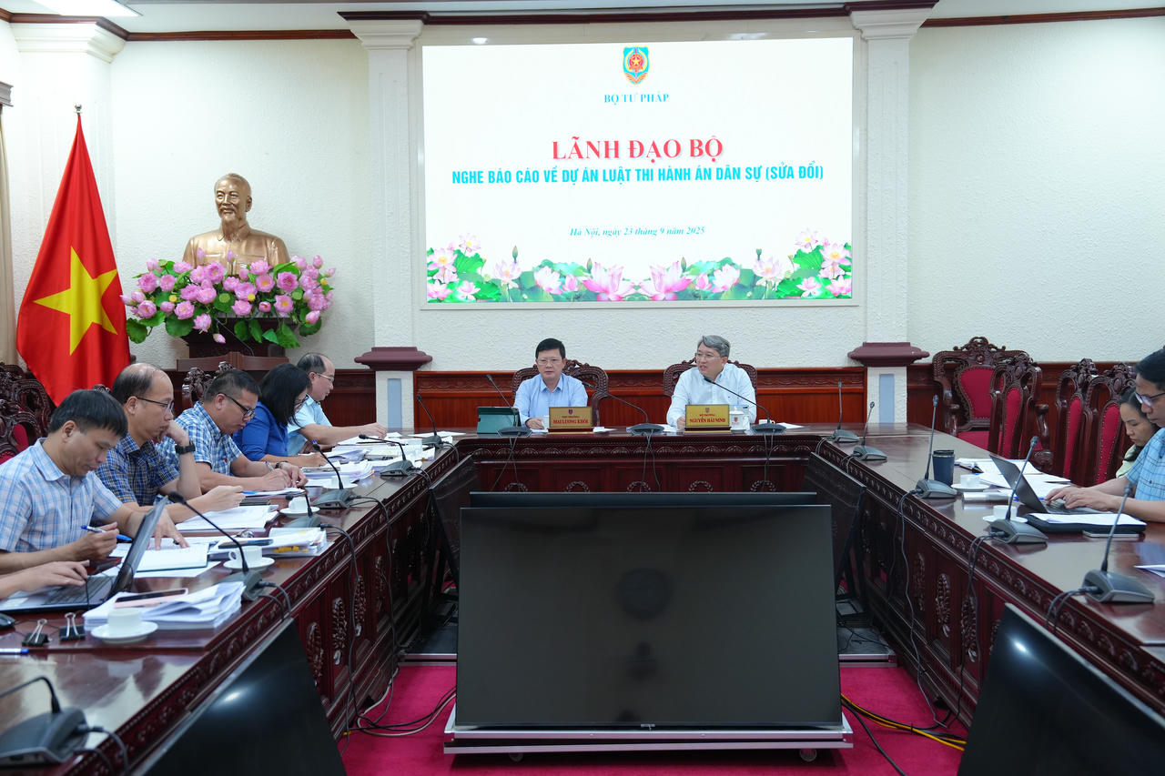 Tiếp tục rà soát, hoàn thiện dự án Luật Thi hành án dân sự (sửa đổi)