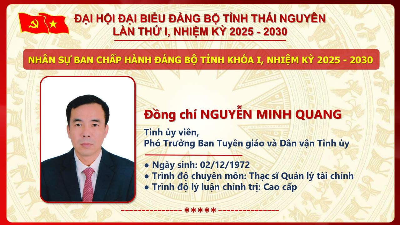 Ông Trịnh Việt Hùng giữ chức Bí thư Tỉnh ủy Thái Nguyên nhiệm kỳ 2025 - 2030