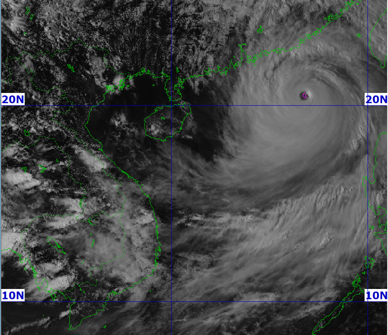 Theo dự báo, khoảng 36 tiếng nữa, bão sẽ vào đến Lôi Châu (Trung Quốc), bắt đầu ảnh hưởng đến Vịnh Bắc Bộ - Ảnh: VGP/Minh Khôi