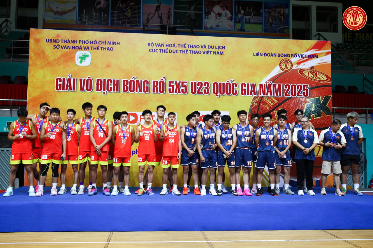 Những cô gái phố núi đạt "ngôi vương" giải Vô địch bóng rổ 5x5 U23 Quốc gia 2025