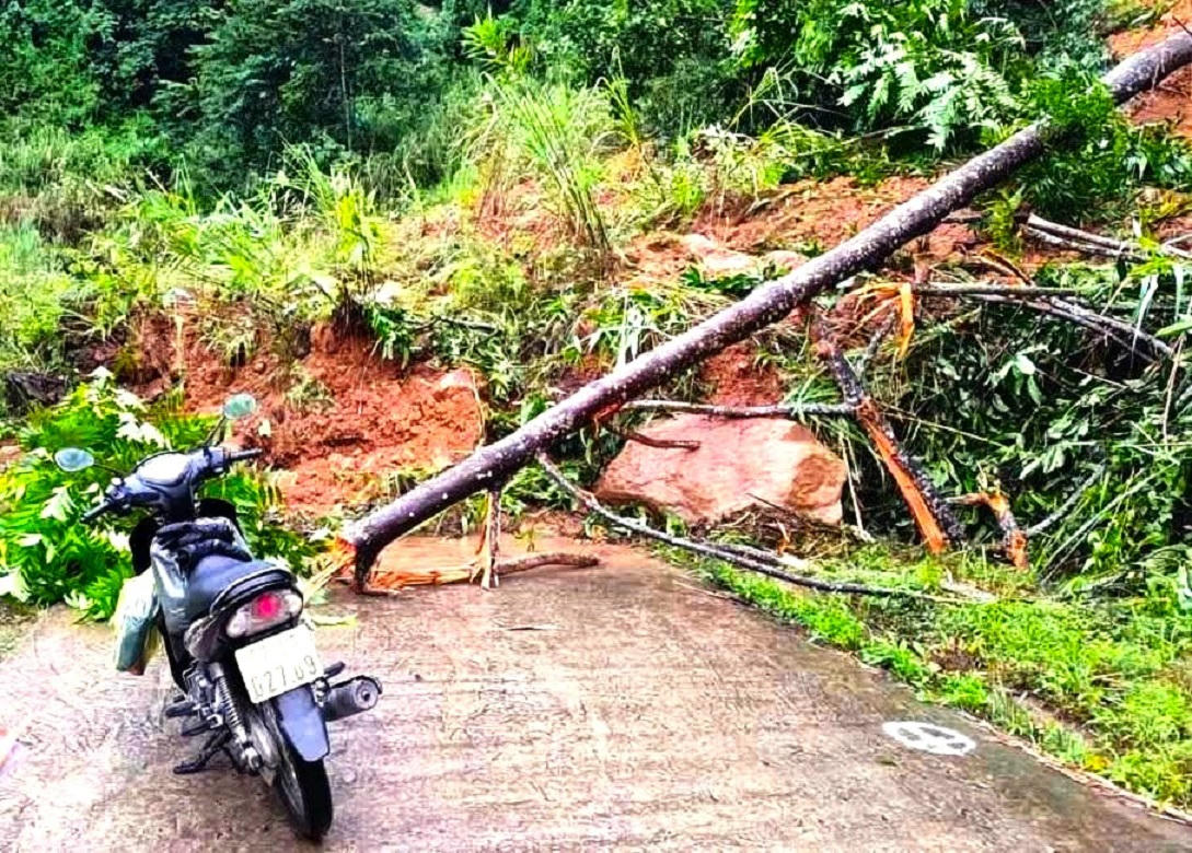 Hiểm họa sạt lở rình rập các tuyến đường miền núi Quảng Ngãi