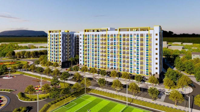 Phối cảnh Dự án Dự án Nhà ở xã hội công đoàn.