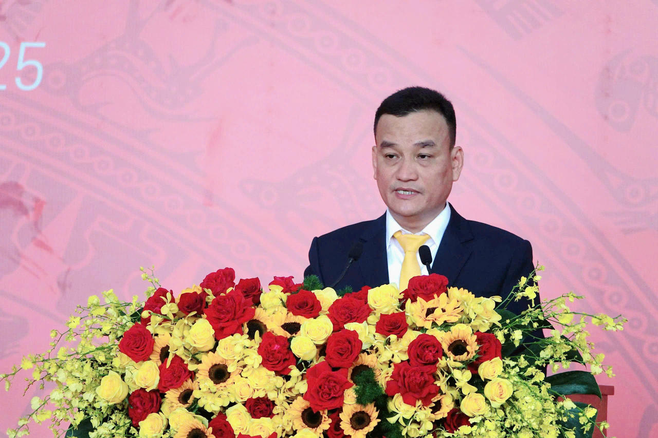 Ông Bùi Thành Trung - Chủ tịch Sun Group Vùng miền Nam phát biểu tại buổi lễ.