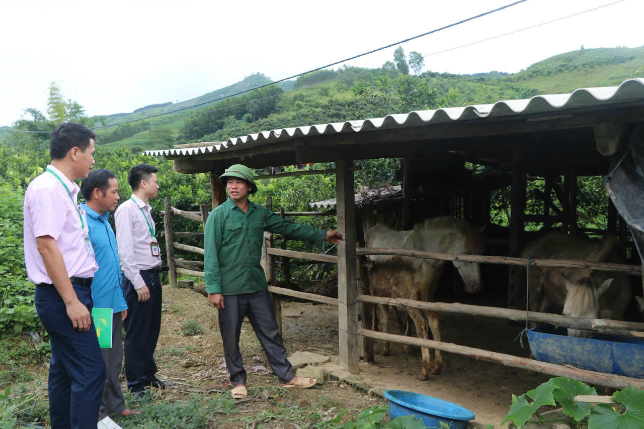 Cán bộ tín dụng các phòng giao dịch của NHCSXH Bắc Ninh bám sát cơ sở , tận tâm giúp dân vay vốn thuận lợi , sử dụng vốn phát triển kinh tế, cải thiện cuộc sống.