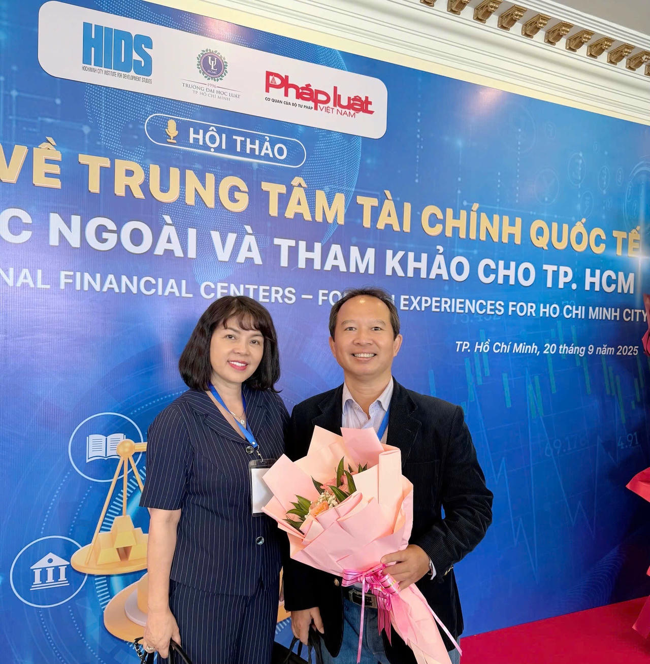 PGS.TS Nguyễn Thị Thuỷ và NCS Đỗ Lệnh Quân (Trường Đại học Luật TPHCM)