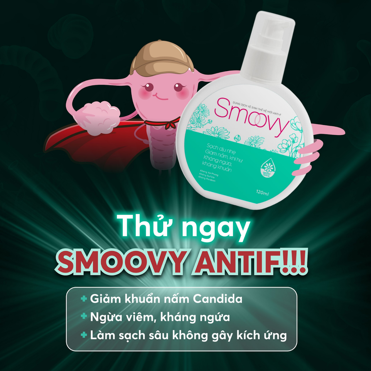 Ra mắt Smoovy Anti-F & Smoovy 24H: Vũ khí mới cho phụ nữ