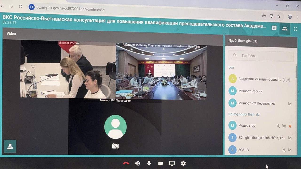 Đẩy mạnh quan hệ hợp tác giữa Việt Nam và Liên bang Nga trong lĩnh vực pháp luật