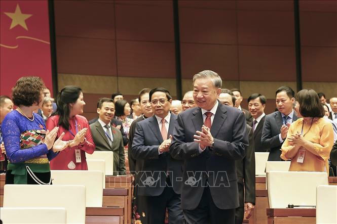 Tổng Bí thư Tô Lâm dự Đại hội đại biểu Đảng bộ Quốc hội lần thứ nhất . Ảnh: Doãn Tấn/ TTXVN