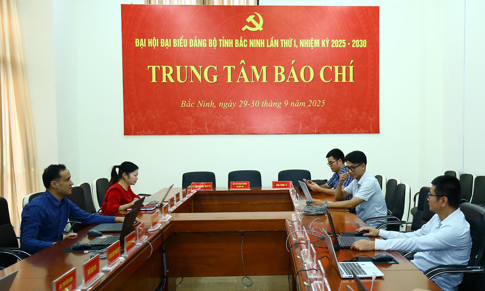 Trung tâm Báo chí sẵn sàng cho Đại hội Đảng bộ Bắc Ninh lần thứ I