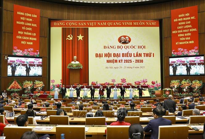 Chương trình văn nghệ chào mừng Đại hội. Ảnh: Doãn Tấn/TTXVN