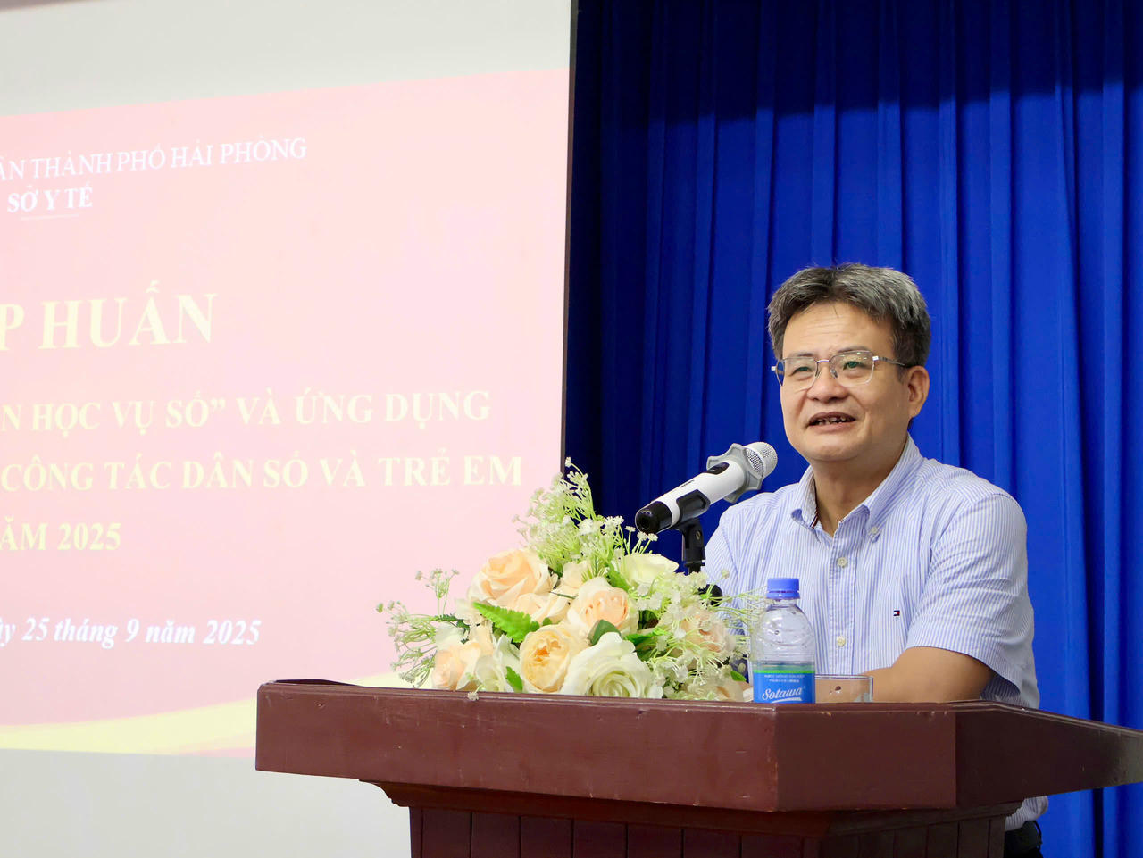 TS.BS Trần Quang Cảnh, Phó Giám đốc Sở Y tế TP phát biểu tại chương trình tập huấn.