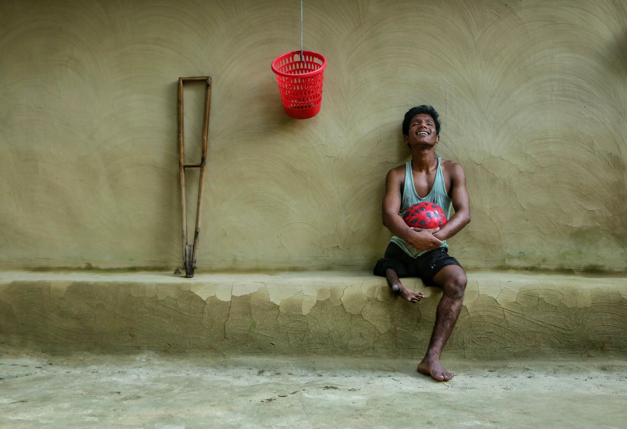 Tác phẩm đoạt giải Nhì mang tên “Basketball is my life” của nhiếp ảnh gia Ziaul Huque (Ảnh: FIBA)