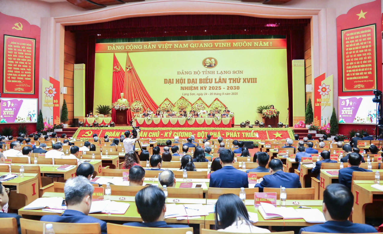 Lạng Sơn long trọng tổ chức Đại hội đại biểu Đảng bộ tỉnh.