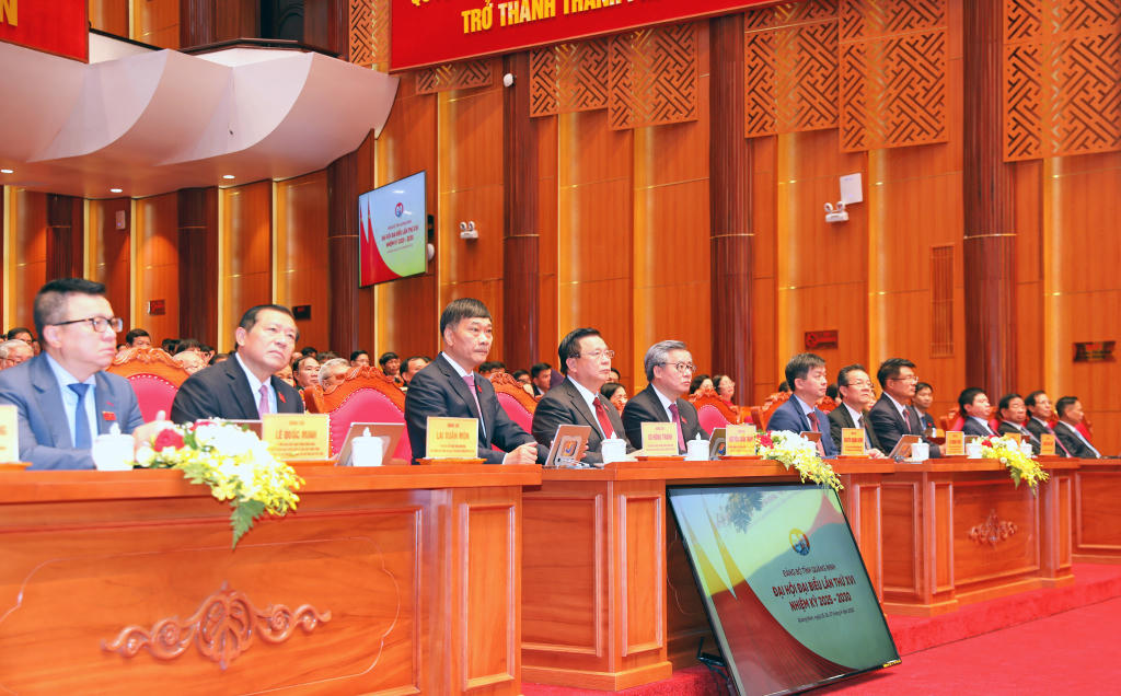 Các đại biểu tham dự Đại hội đại biểu Đảng bộ tỉnh Quảng Ninh lần thứ XVI, nhiệm kỳ 2025 - 2030.
