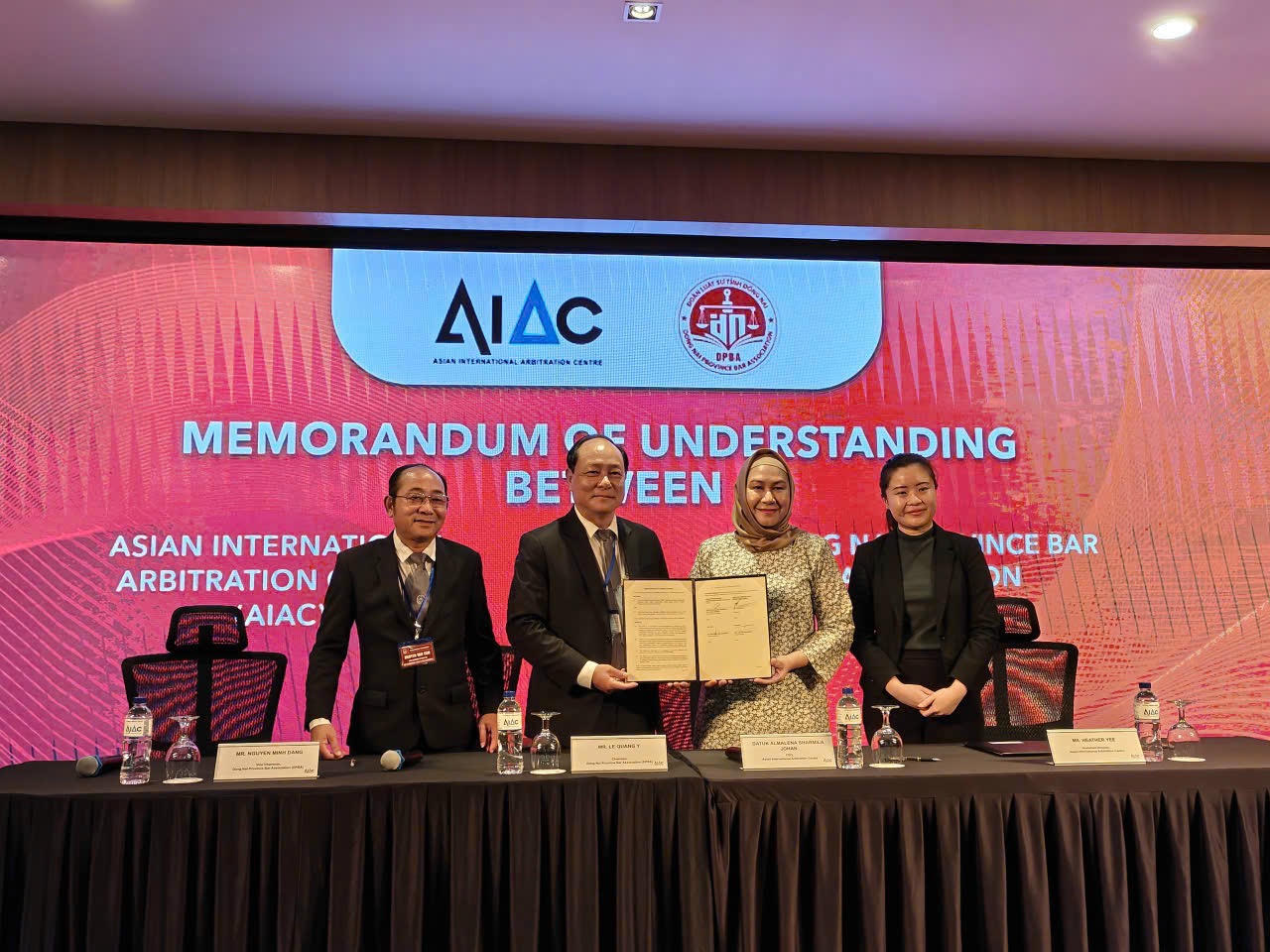 Đoàn Luật sư Đồng Nai ký kết Biên bản ghi nhớ hợp tác với Trung tâm Trọng tài Quốc tế Châu Á