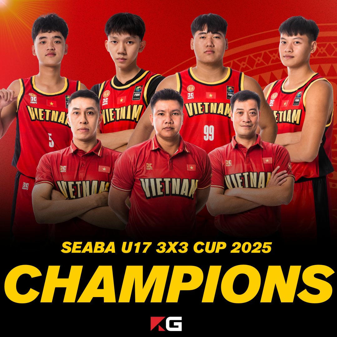 U17 Nam Việt Nam vô địch SEABA U17 3x3 Cup 2025
