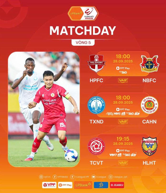 Công an TPHCM tạm dẫn đầu bảng xếp hạng.