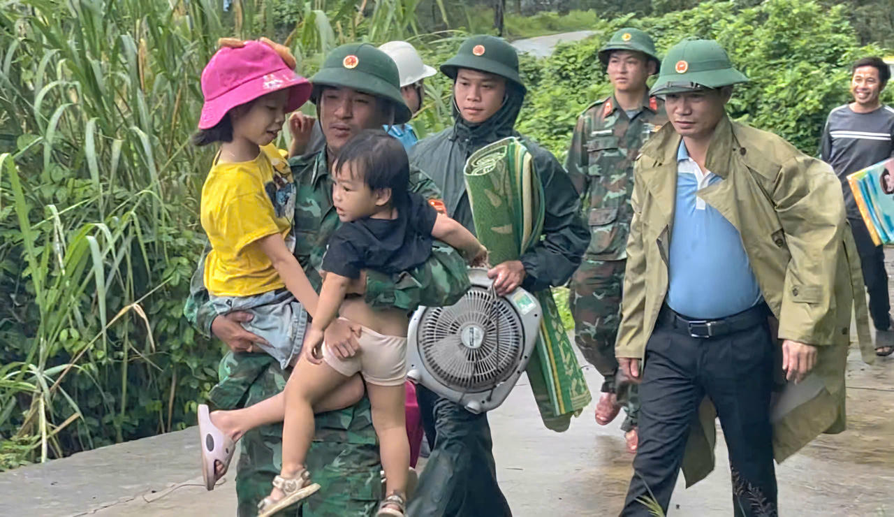 Ở Đặc khu Cồn Cỏ, người dân đã được đưa vào nơi trú ẩn an toàn. 