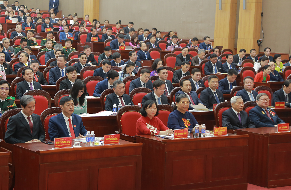 Các đại biểu dự Đại hội đại biểu Đảng bộ tỉnh lần thứ XVI, nhiệm kỳ 2025 - 2030.